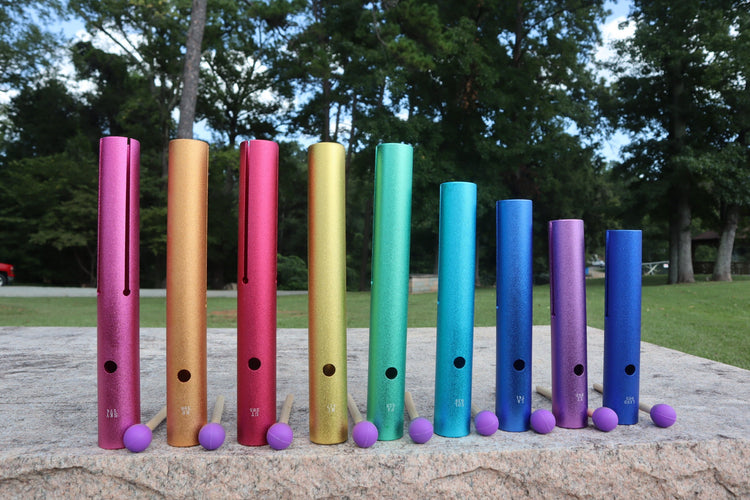 Solfeggio Tubes - Full Set Of 9 Frequencies For Vibration, Strikers