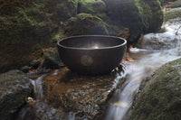 432Hz 10" Himalayan Thick Style Singing Bowl - Premium Quality Sound - Om Mani Padme Hum Inscribed - Sound Bowl, Cushion, Mallets, Striker