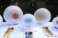 Myriad Melodies' Perfect Pitch (5 Cents) 432 Hz Lotus Mandala Set - 10 Chakra Tuning Forks - 10 Crystal Attenuators - Protective Cases