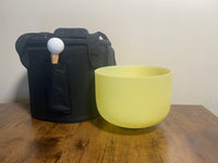 Iridescent Light 8" Singing Bowl - 432 Hz 99.99% Quartz Crystal Singing Bowl, Cushion, And Mallet