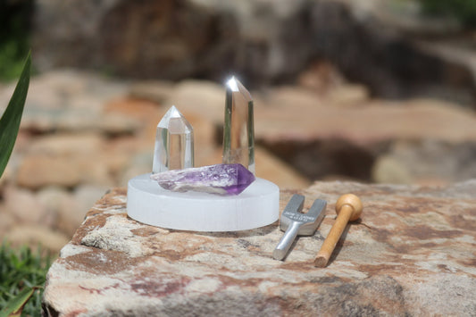 Crystal Resonator 4096 Hz - Vibration Crystals - Professionally Tuned .25 Hz - Angel Tuner, Gemstone Points, Crystal Vibration Kit