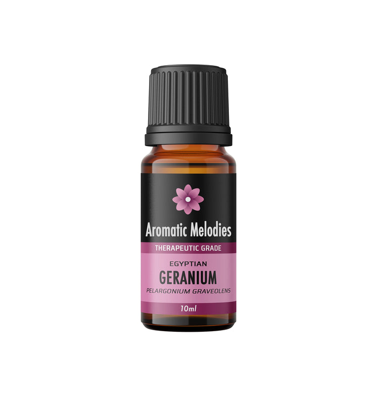 Geranium Egyptian Essential Oil - Premium 100% Natural Therapeutic Grade - Oil Diffuser, Massage, Fragrance, Soap, Candles