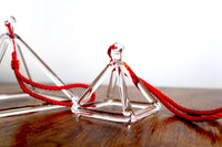Clear Quartz Crystal Singing Pyramid - 3 Inch - 5 Inch - Padded Carry Case - Sound Vibration Musical Instrument With Crystal Striker