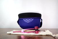 432 Hz Flower Of Life F Note Heart Chakra Singing Bowl and Solfeggio 528 Hz Tuning For Bundle - Cushion, Mallet, Striker, Padded Carry Case