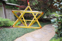 8" Chakra Color Quartz Crystal Singing Merkabas - Sound Vibration - Musical Instrument With Crystal Striker And Padded Carry Case