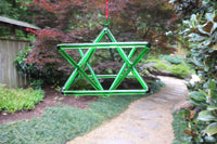 8" Chakra Color Quartz Crystal Singing Merkabas - Sound Vibration - Musical Instrument With Crystal Striker And Padded Carry Case