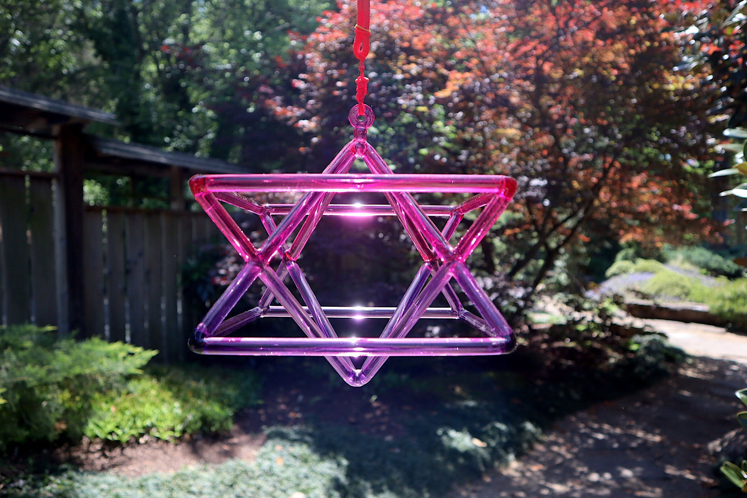 8" Multi-Color Merkabas - Sound Vibration - Musical Instrument With Crystal Striker And Padded Carry Case