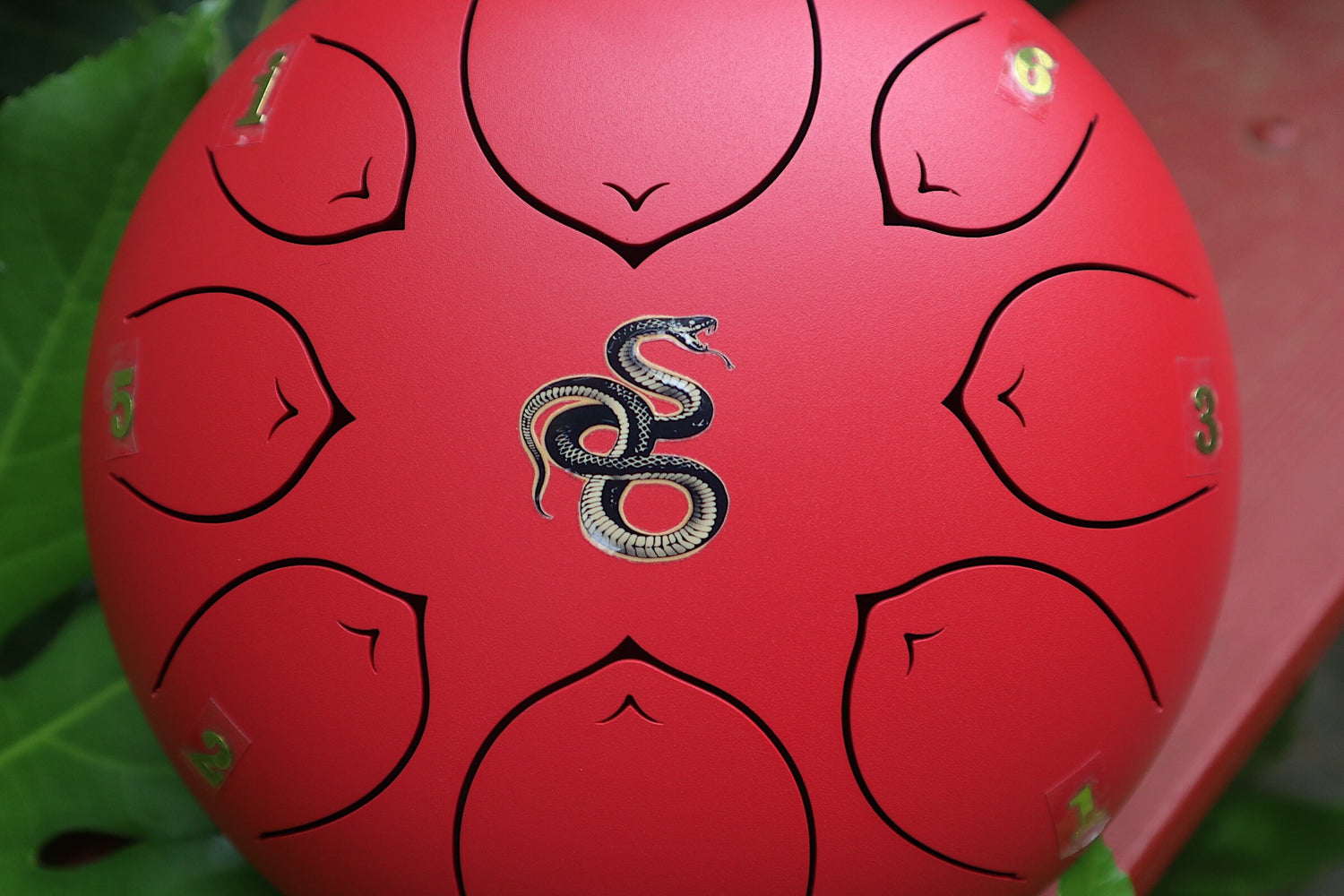 Coiled Serpent - 8" Steel Tongue Drum - F Key - Rebirth and Transformation, Shamanic Drum, Ethereal Drum Vibration, Tank Drum