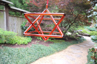 8" Chakra Color Quartz Crystal Singing Merkabas - Sound Vibration - Musical Instrument With Crystal Striker And Padded Carry Case