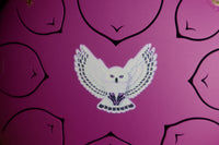 Virtuous Owl - 8" Steel Tongue Drum - F Key - Wisdom, Guidance, Mystery, Shamanic Drum, Ethereal Drum Vibration, Tank Drum