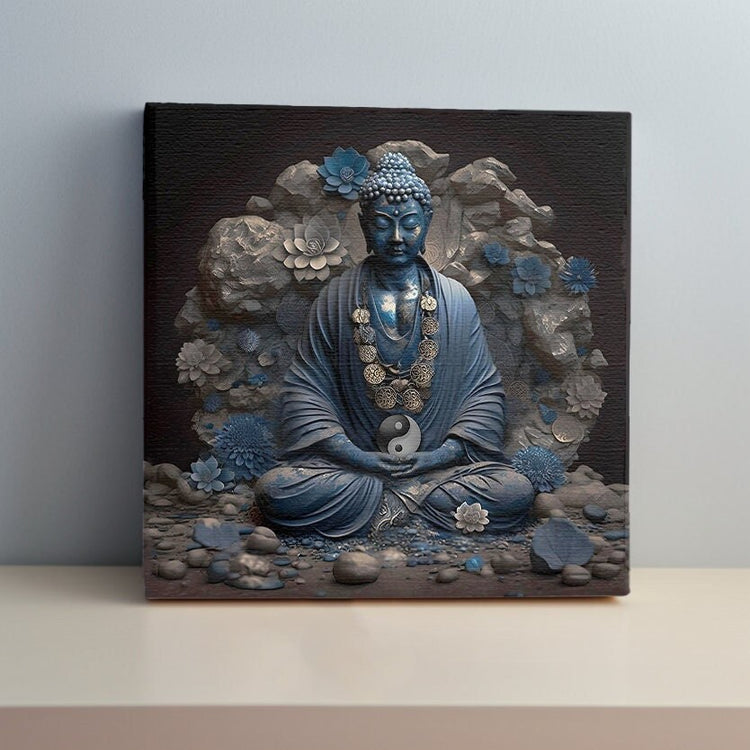 Calmly Abiding In Your True Nature - 10" Canvas Wrap - Spiritual Wall Art, Zen Decor, Feng Shui Decor, Framed Canvas