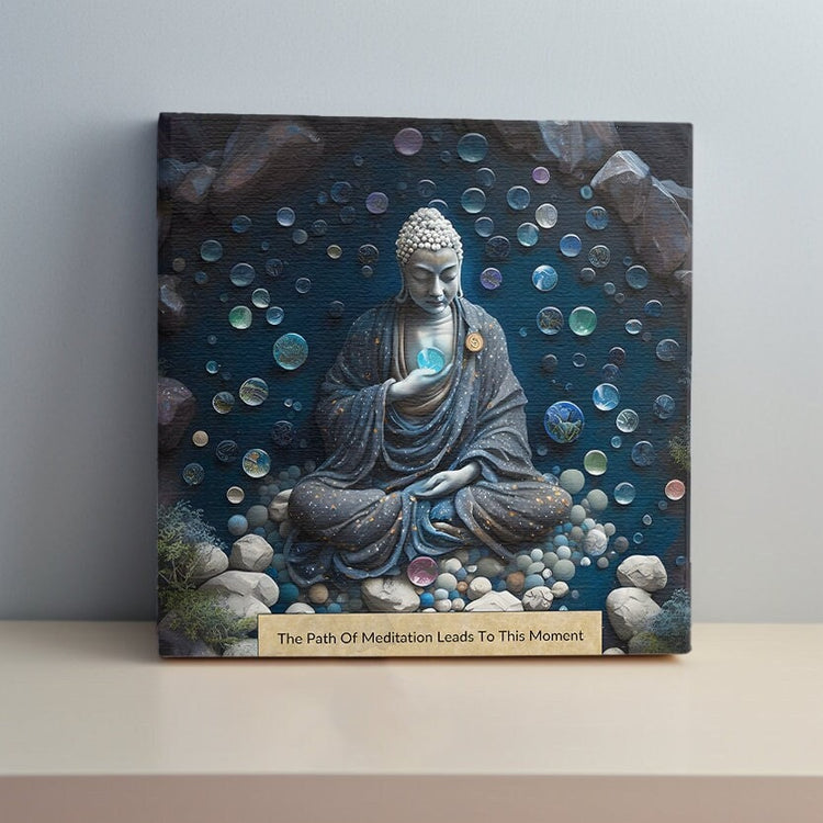 Add Text! - Personalization - The Power of Compassion - 10" Canvas Wrap - Decor, Spiritual Wall Art, Zen Decor, Framed Canvas