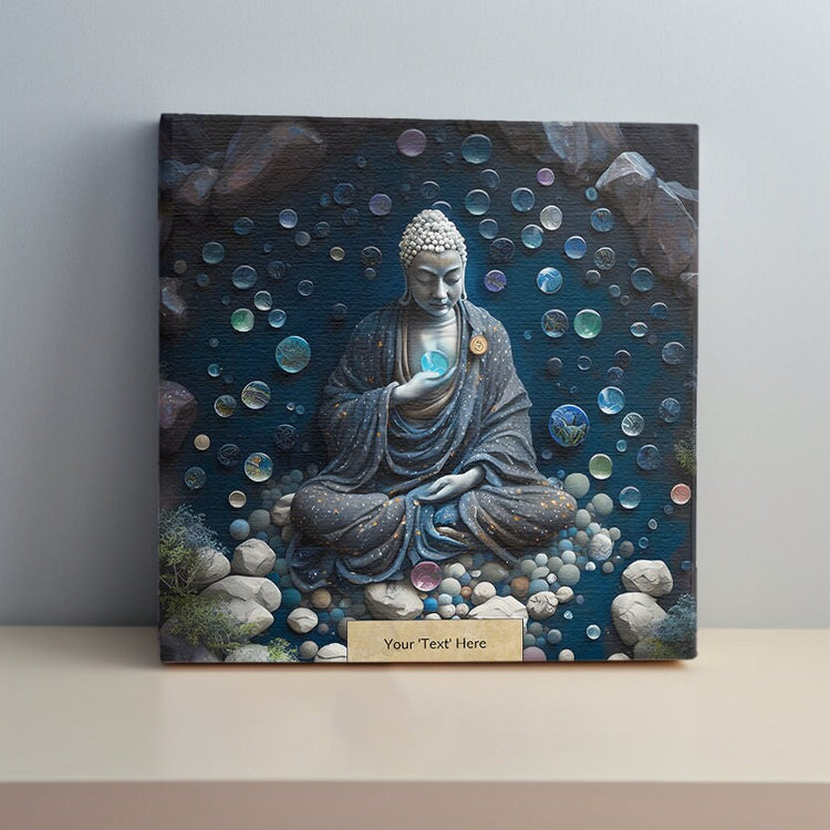 Add Text! - Personalization - The Power of Compassion - 10" Canvas Wrap - Decor, Spiritual Wall Art, Zen Decor, Framed Canvas